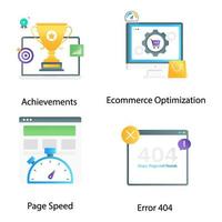 Seo and Ecommerce vector