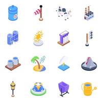 Environment Isometric Element vector