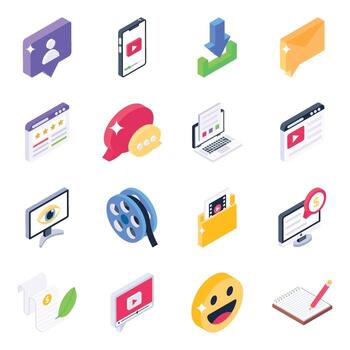 Unique Media Elements vector