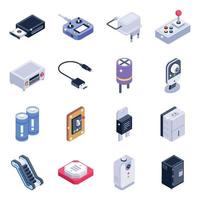 Electrical Devices Elements vector