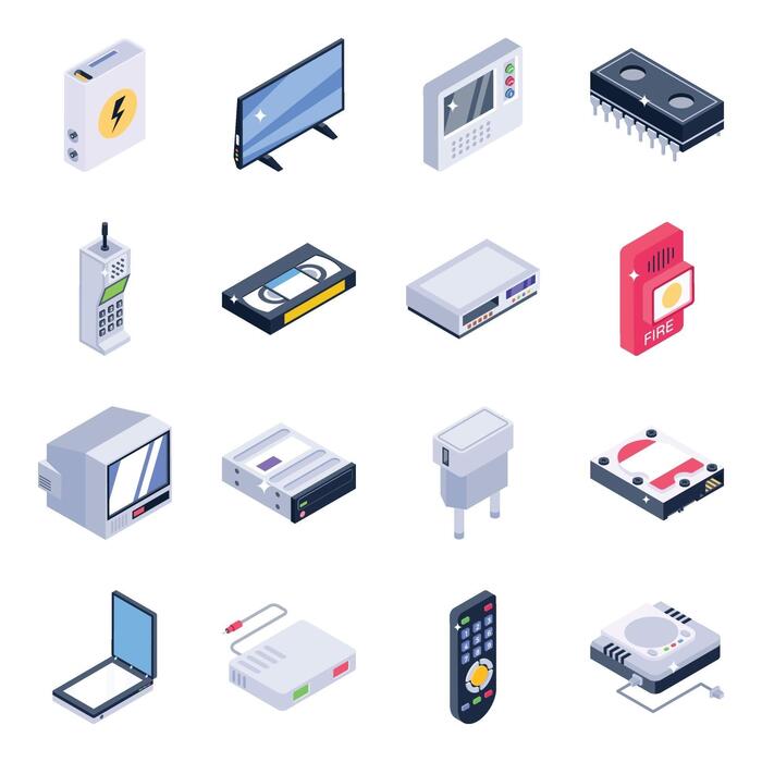 Isometric Devices Vector Art, Icons, and Graphics for Free Download