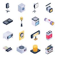 Electronics Equipment and Elements vector