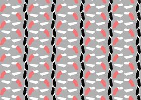 Vector texture background, seamless pattern. Hand drawn, grey, red, black, white colors.