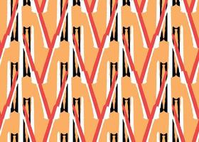 Vector texture background, seamless pattern. Hand drawn, orange, red, black, white colors.