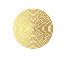 Concentric circle element. Gold luxurious color ring. Abstract  vector illustration for sound wave, golden graphic, Modern decoration for websites, posters, banners, template EPS10 vector