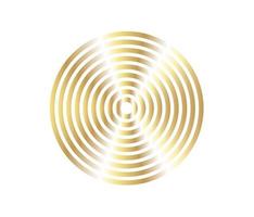 Concentric circle element. Gold luxurious color ring. Abstract  vector illustration for sound wave, golden graphic, Modern decoration for websites, posters, banners, template EPS10 vector
