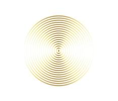 Concentric circle element. Gold luxurious color ring. Abstract  vector illustration for sound wave, golden graphic, Modern decoration for websites, posters, banners, template EPS10 vector