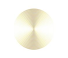 Concentric circle element. Gold luxurious color ring. Abstract  vector illustration for sound wave, golden graphic, Modern decoration for websites, posters, banners, template EPS10 vector