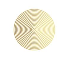 Concentric circle element. Gold luxurious color ring. Abstract  vector illustration for sound wave, golden graphic, Modern decoration for websites, posters, banners, template EPS10 vector