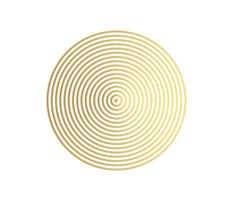 Concentric circle element. Gold luxurious color ring. Abstract  vector illustration for sound wave, golden graphic, Modern decoration for websites, posters, banners, template EPS10 vector