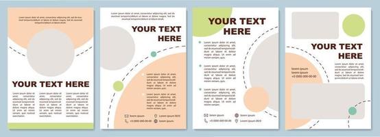 Fancy colored brochure template vector
