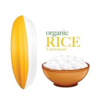ilustración vectorial de arroz
