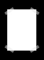 blank paper with transparent tape vector