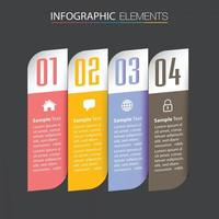 modern text box template, banner Infographics vector