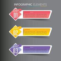 modern text box template, banner Infographics vector