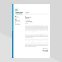 Elegant letterhead template design in minimalist style vector