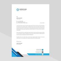 Elegant letterhead template design in minimalist style vector