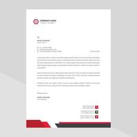 Elegant letterhead template design in minimalist style vector