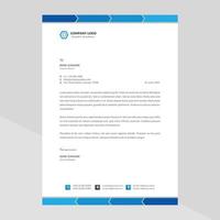 Elegant letterhead template design in minimalist style vector