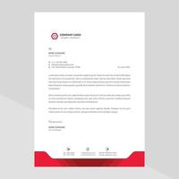 Elegant letterhead template design in minimalist style vector