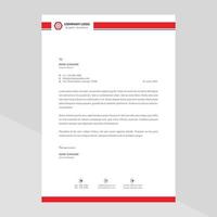 Elegant letterhead template design in minimalist style vector