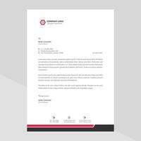 Elegant letterhead template design in minimalist style vector