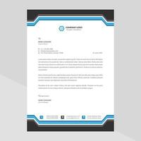 Elegant letterhead template design in minimalist style vector