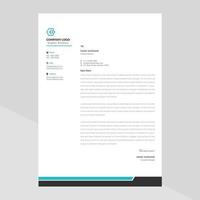 Elegant letterhead template design in minimalist style vector