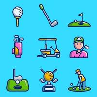 Golf Icon Collection vector