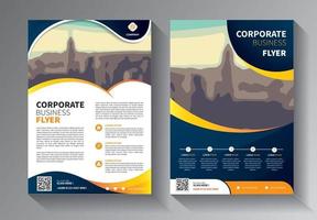 Business abstract vector template. Brochure design, cover modern layout, annual report, poster, flyer in A4 with colorful triangles, geometric shapes for tech, science, market with light background