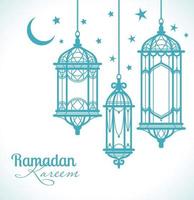 Ramadan Kareem. Islamic background. vector