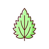 Nettle RGB color icon vector