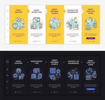 plantilla de vector de incorporación de criterios de análisis de contenido inteligente