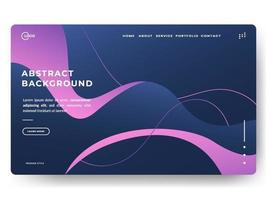 Abstract trendy gradient background for landing pages. Can be used for posters, placards, brochures, banners, web pages, headers, covers vector