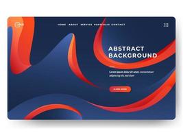 Abstract trendy gradient background for landing pages. Can be used for posters, placards, brochures, banners, web pages, headers, covers vector