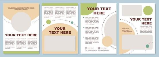 Fancy looking brochure template vector