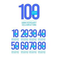 100 Years Anniversary Celebrating Vector Template Design Illustration