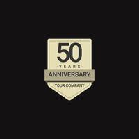 50 Years Anniversary Celebration Your Company Vector Template Design Illustration