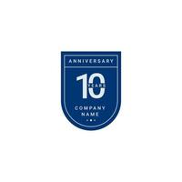 10 Years Anniversary Celebration Your Company Vector Template Design Illustration