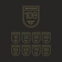 100 Years Anniversary Celebration Your Company Vector Template Design Illustration