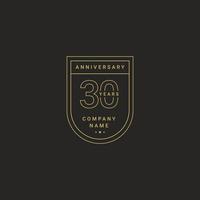 30 Years Anniversary Celebration Your Company Vector Template Design Illustration