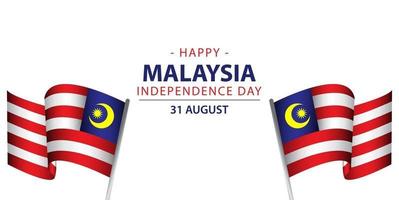 Malaysia Independence Day Vector Template Design Illustration