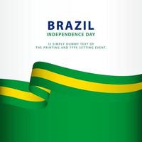 Happy Brazil Independence Day Vector Template Design Illustration