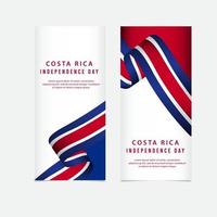 Happy Costa Rica Independence Day Vector Template Design Illustration