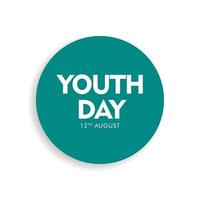 Happy Youth Day Celebration Vector Template Design Illustration