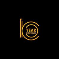 10 Year Anniversary Celebration Vector Template Design Illustration