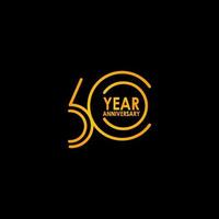 60 Year Anniversary Celebration Vector Template Design Illustration