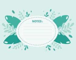 To do list, planner, organizer template on leaves background. Vector illustration