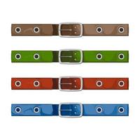 colored belts - vector illustration on a white background.