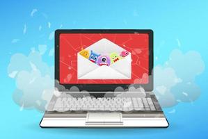 Laptop Computer Infected Ransomware Virus Pay For Unlock Data 2314528 Vector Art At Vecteezy